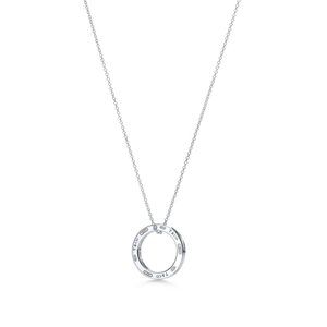 EUC Tiffany & Co. Circle Pendant Necklace Sterling Silver
